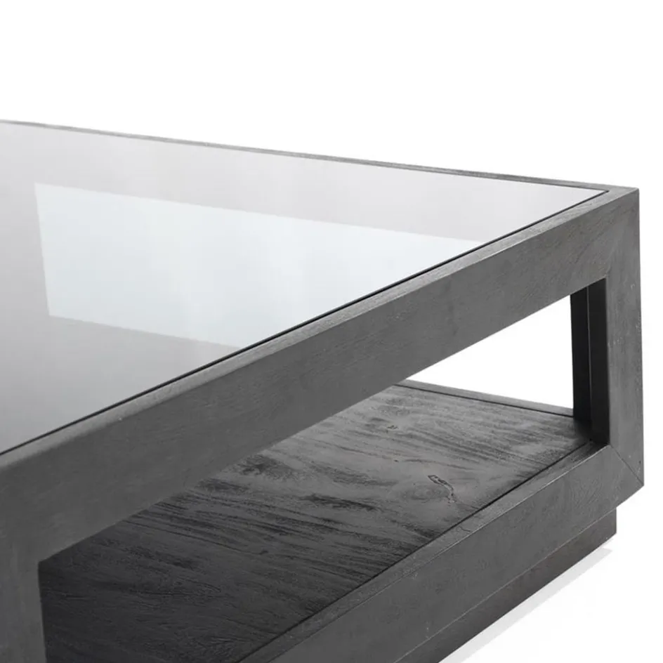 Salontafel Liam 95x95x35 cm -zwart>Straluma Sale