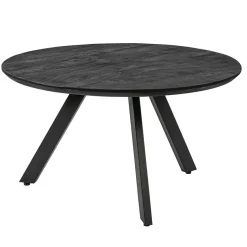 Salontafel rond hout zwart 80 cm>Straluma New