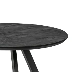 Salontafel rond hout zwart 80 cm>Straluma New
