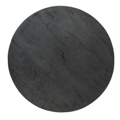 Salontafel rond hout zwart 80 cm><noscript><img width=