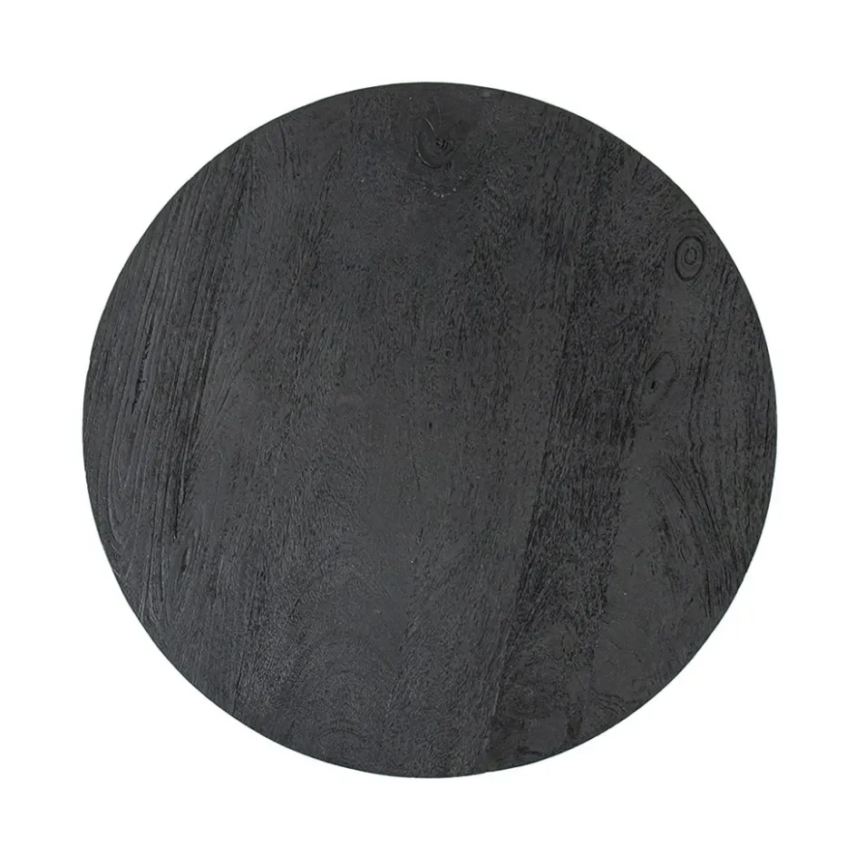Salontafel rond hout zwart 60 cm>Straluma Hot