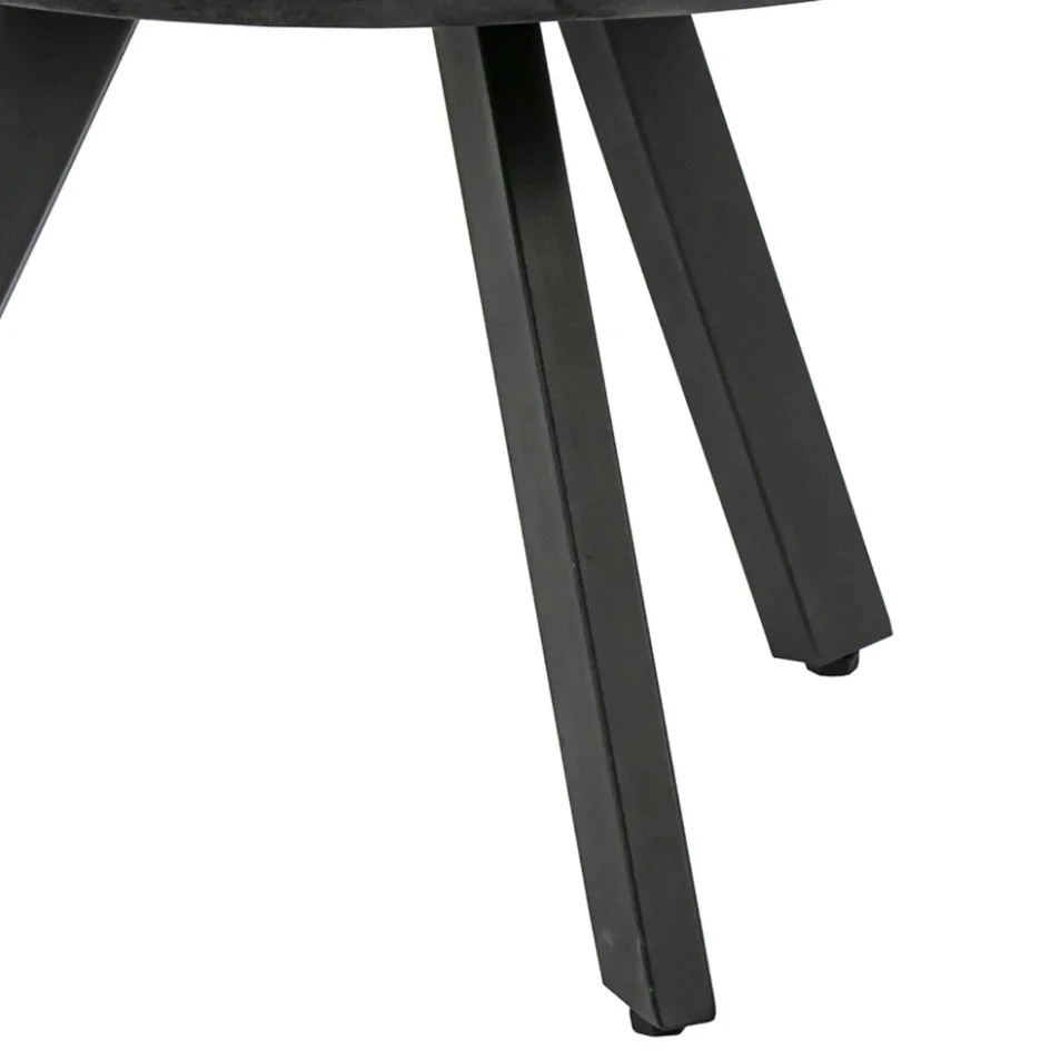 Salontafel rond hout zwart 60 cm>Straluma Hot