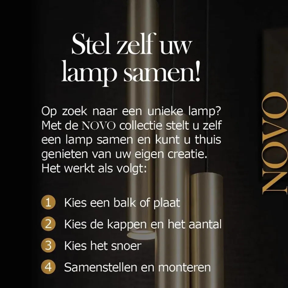 Samengestelde 6-lichts hanglamp spin met zwarte kappen>Straluma Online