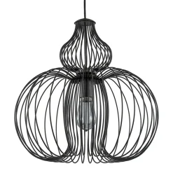 Scandinavische draad hanglamp mat zwart>Straluma Online