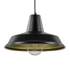 Scandinavische hanglamp zwart met goud 36 cm>Straluma Hot