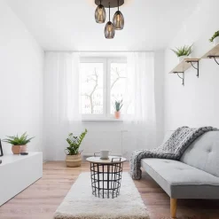 Scandinavische 3-lichts plafondlamp mat zwart><noscript><img width=