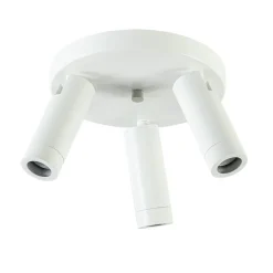 Scandinavische 3-lichts plafondspot mat wit/goud>Straluma Hot