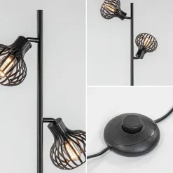 Scandinavische 2-lichts vloerlamp met draadkapjes><noscript><img width=