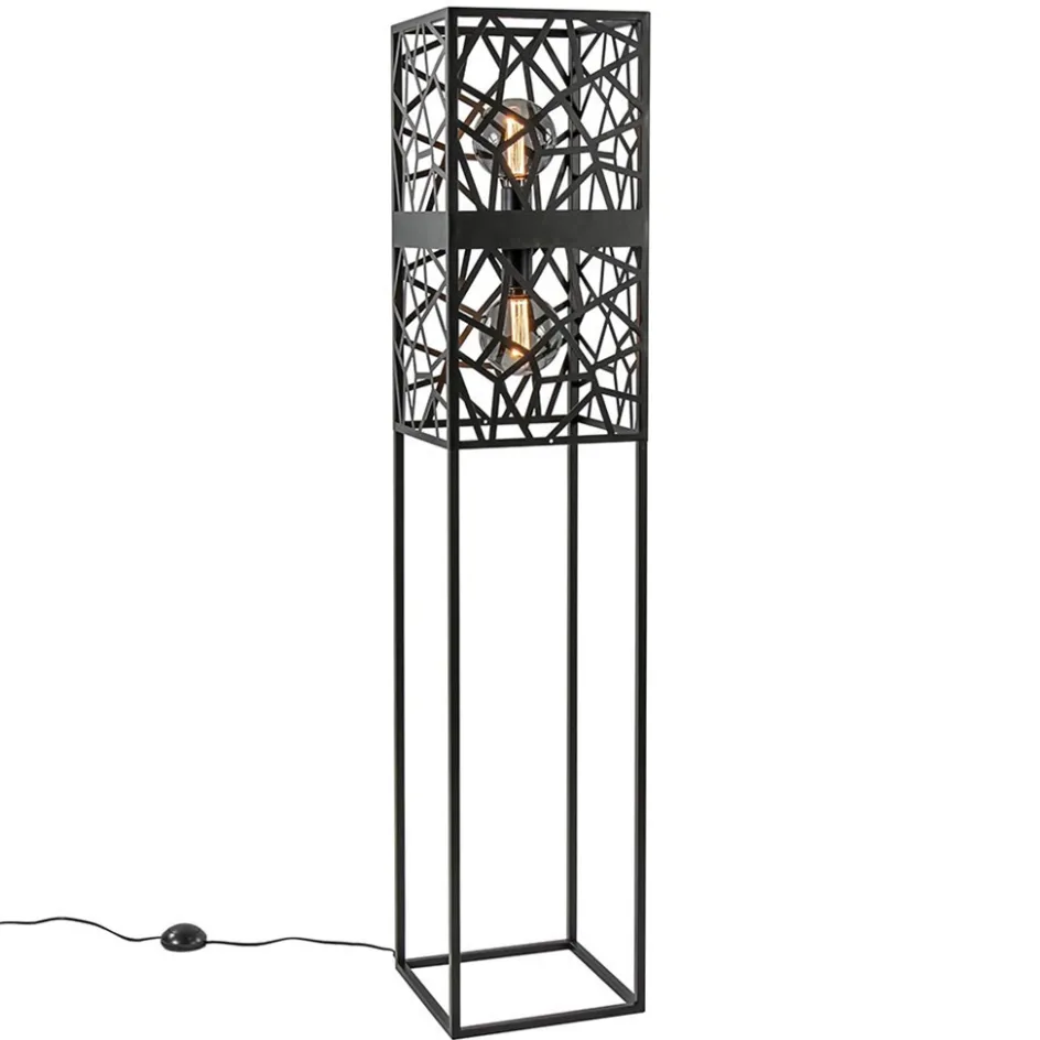 Scandinavische vloerlamp zwart frame>Straluma Sale