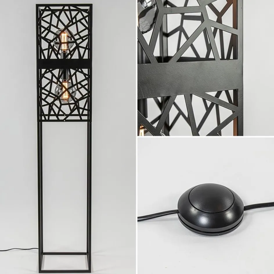 Scandinavische vloerlamp zwart frame>Straluma Sale