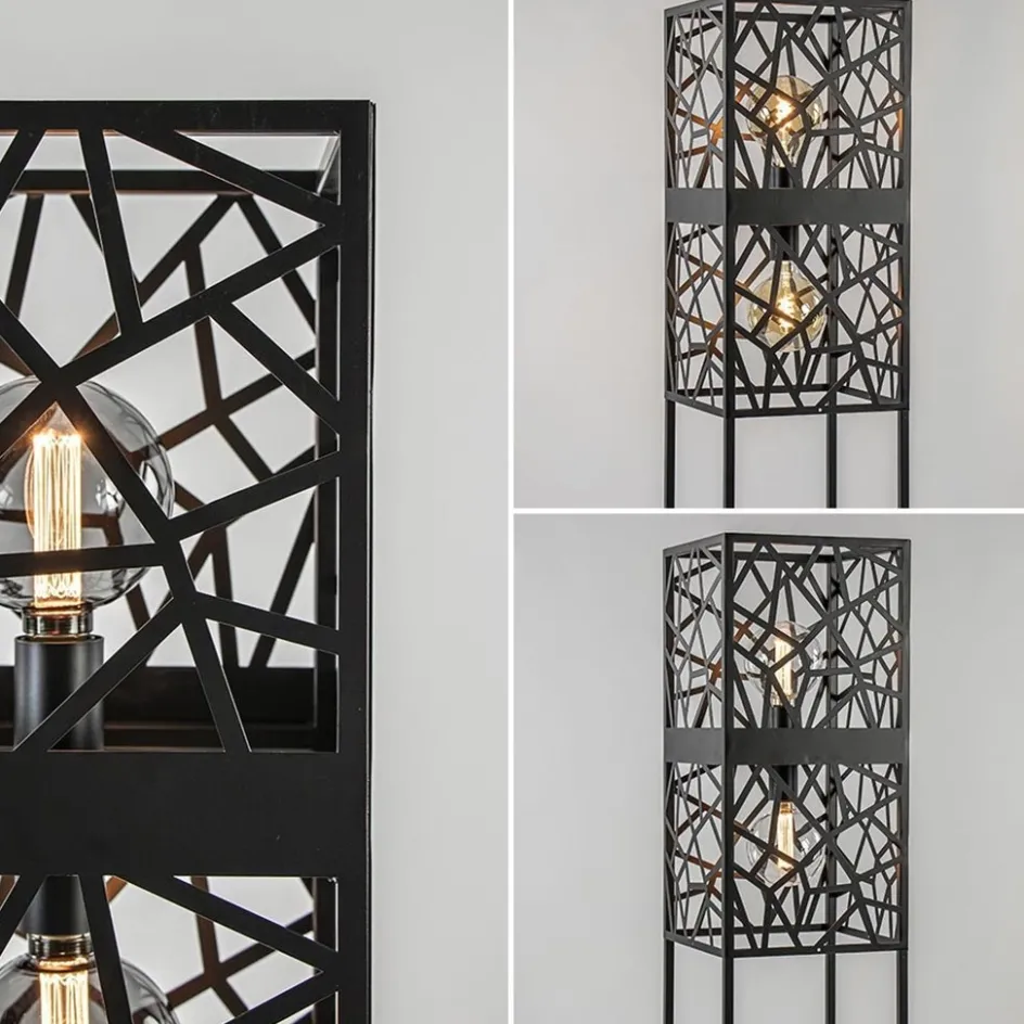 Scandinavische vloerlamp zwart frame>Straluma Sale