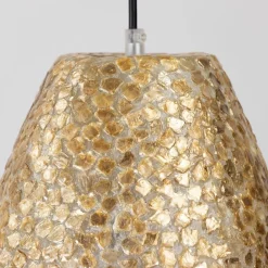 Schelpen hanglamp goud rond>Straluma Outlet