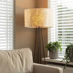 Schelpen vloerlamp met metaal groot></noscript>Straluma Hot
