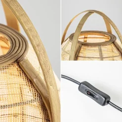 Sfeervolle tafellamp Jacinto naturel Light and Living></noscript>Straluma Best