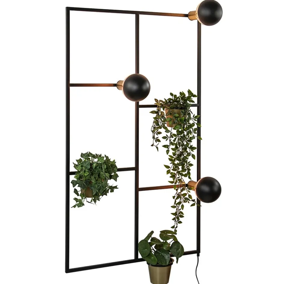 Sfeervolle wandlamp frame zwart/goud>Straluma New