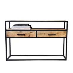 Side table hout/staal>Straluma Sale