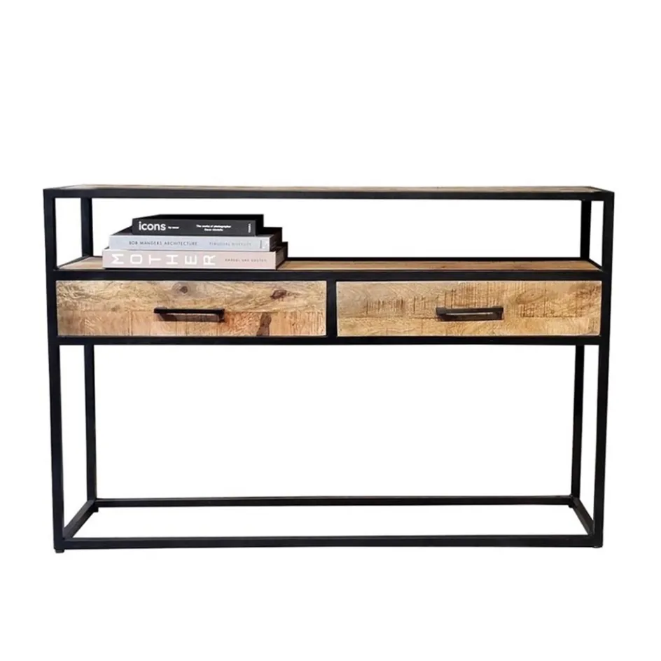 Side table hout/staal>Straluma Sale