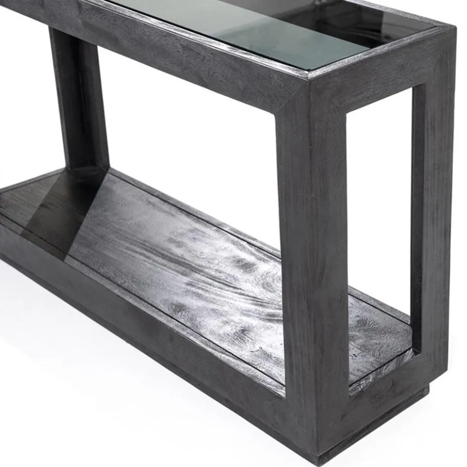 Sidetable Liam 120x35x75 cm - zwart>Straluma Clearance
