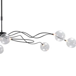 Sierlijke LED hanglamp met helder glas dimbaar>Straluma Sale