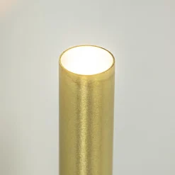 Smalle wandlamp cilinder zwart met solid brass><noscript><img width=