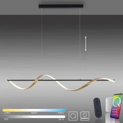 Smart hanglamp antraciet/goud inclusief remote>Straluma
