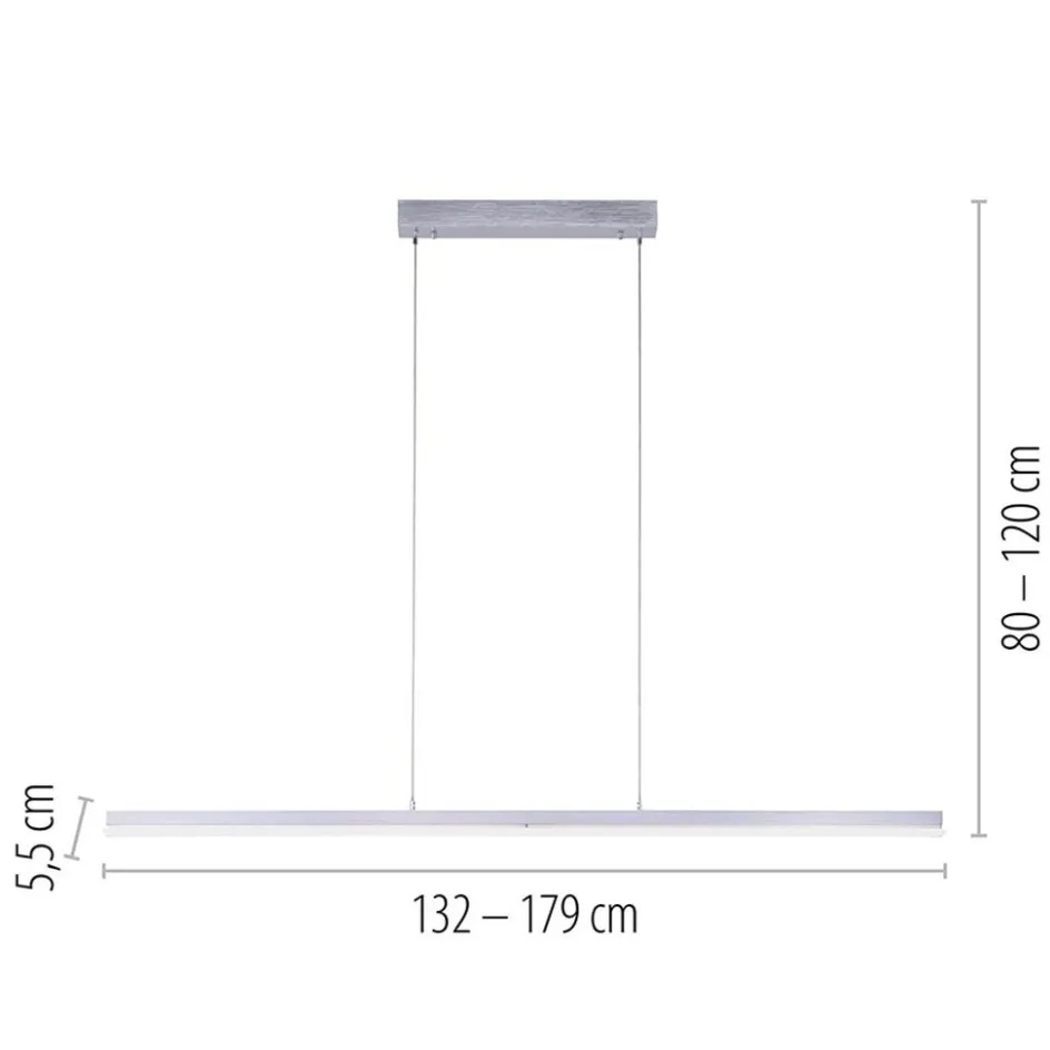 Smart hanglamp balk verstelbaar aluminium>Straluma Sale