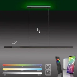 Smart hanglamp mat zwart verstelbaar><noscript><img width=