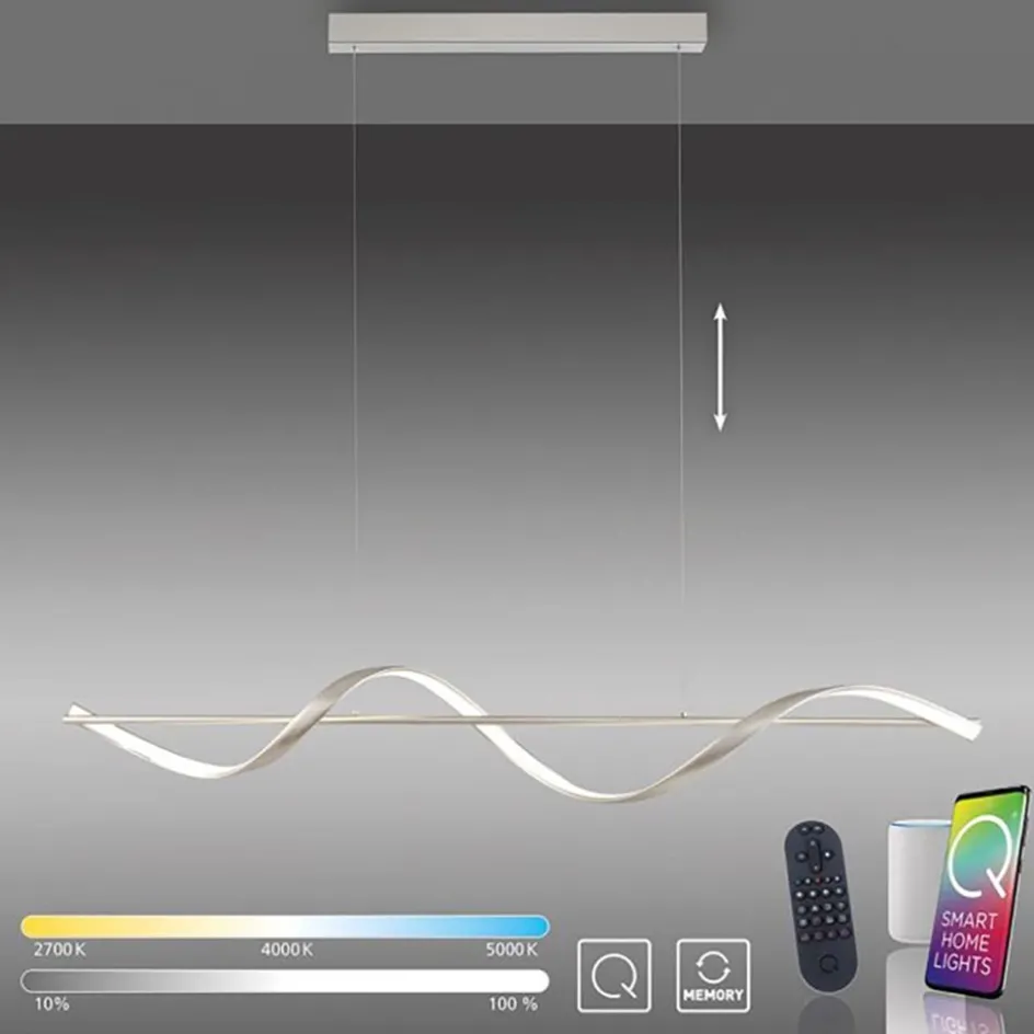 Smart hanglamp spiraal staal>Straluma Online