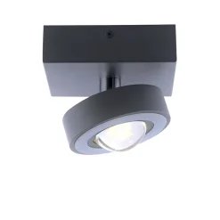 Smart plafondlamp met lens antraciet>Straluma New