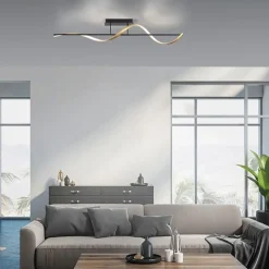 Smart plafondlamp spiraal antraciet/goud><noscript><img width=