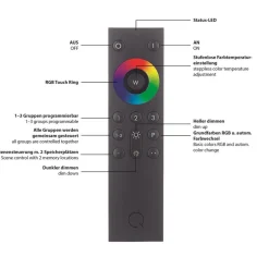 Smart plafondlamp wit met chroom IP44></noscript>Straluma