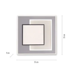 Smart plafondlamp zwart met grijs vierkant><noscript><img width=