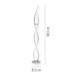 Smart vloerlamp spiraal 2-lichts nikkel></noscript>Straluma Discount