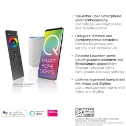 Smart vloerlamp staal met dimbaar LED></noscript>Straluma Outlet