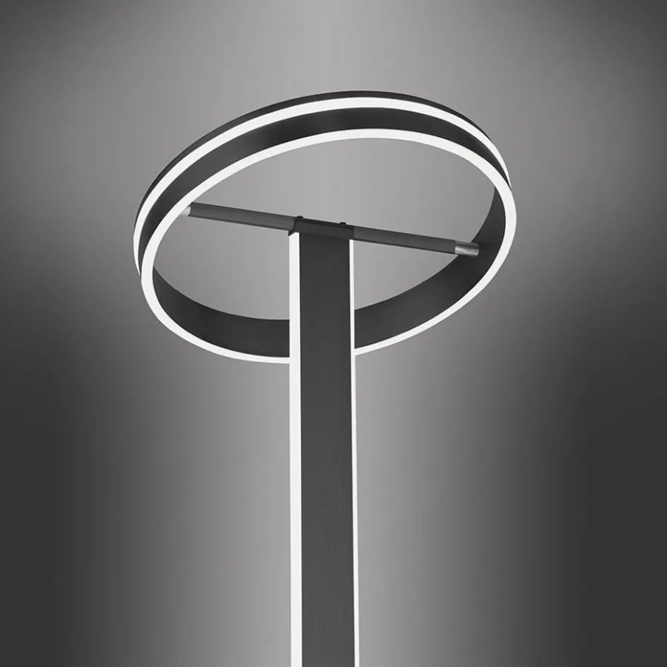 Smart vloerlamp verstelbare ring antraciet>Straluma Outlet