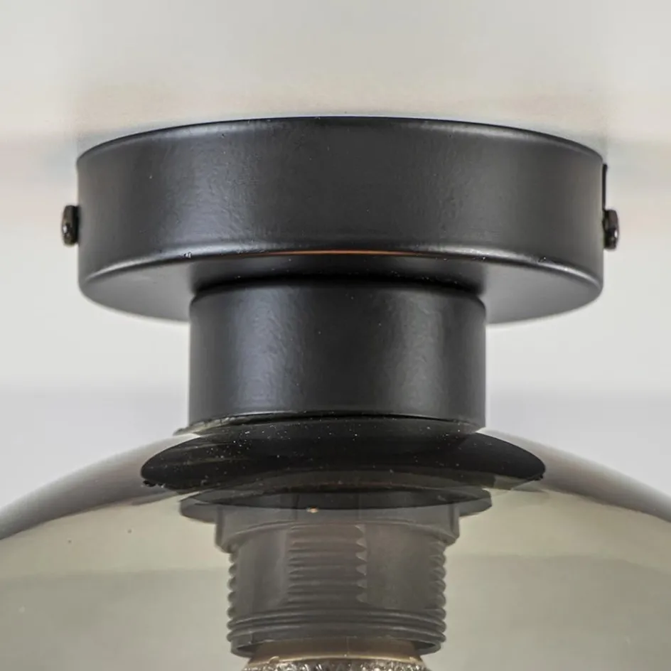 Smoke glazen plafondlamp globe 25 cm>Straluma Sale