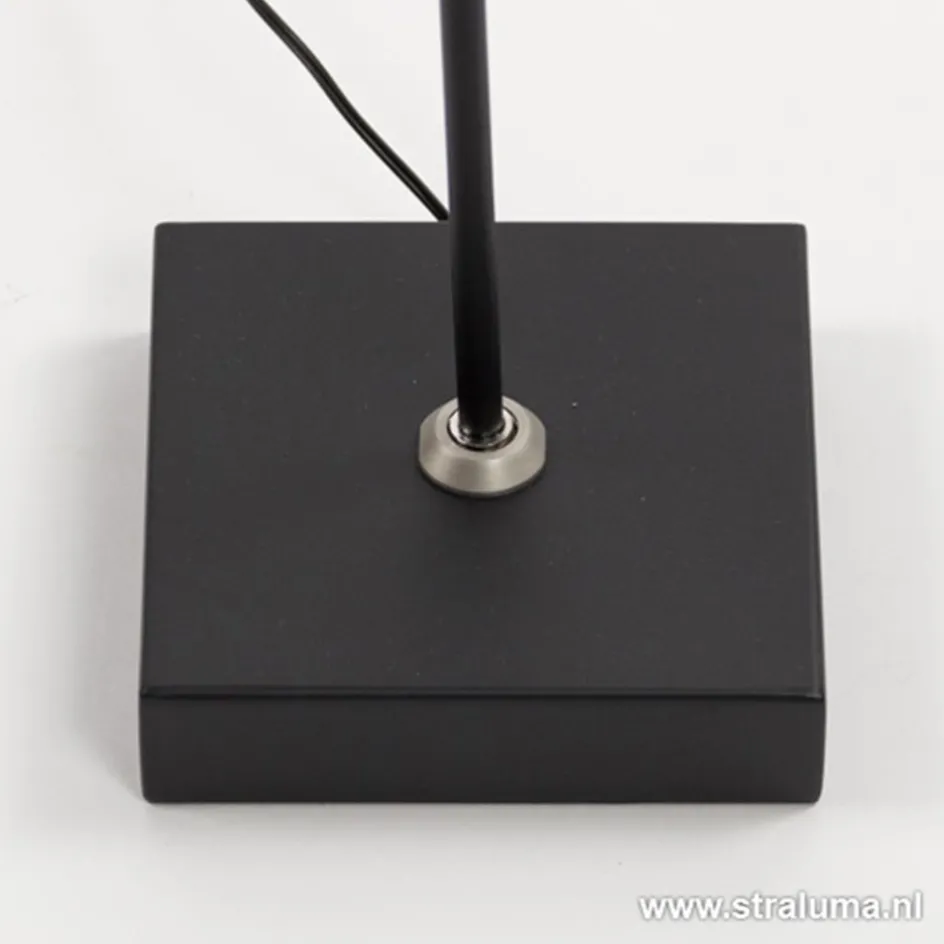 Staande leeslamp Blok zwart incl.dimmer>Straluma New