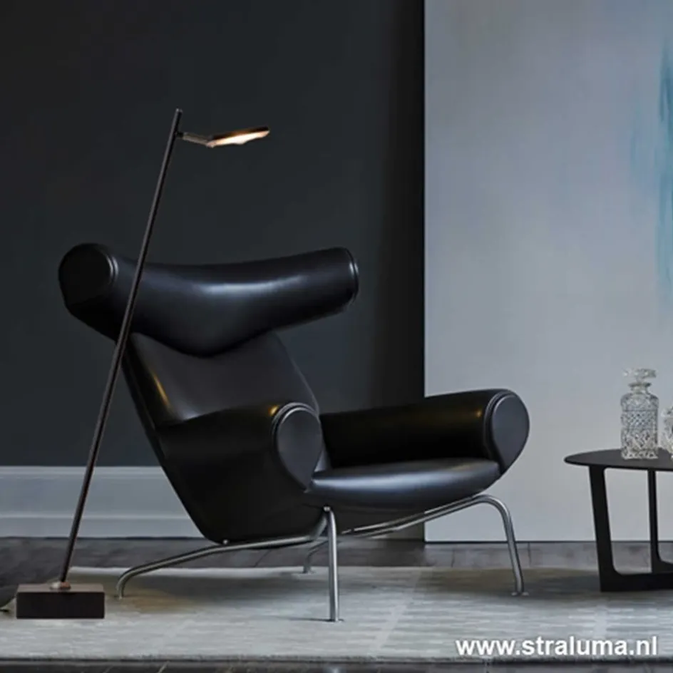 Staande leeslamp Blok zwart incl.dimmer>Straluma New