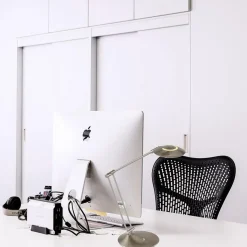 Stalen bureau/tafellamp inclusief LED><noscript><img width=