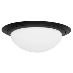3-Standen dimbare LED plafondlamp zwart met wit glas IP44>Straluma