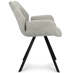 Stijlvolle armstoel taupe met zwarte poot></noscript>Straluma Online