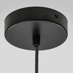 Stijvolle hanglamp smoke glas met bronzen fitting><noscript><img width=