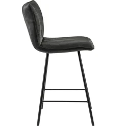 Stoere barkruk met bull lederen zitting antraciet><noscript><img width=