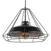 Stoere hanglamp industrieel/Scandinavisch mat zwart>Straluma Outlet