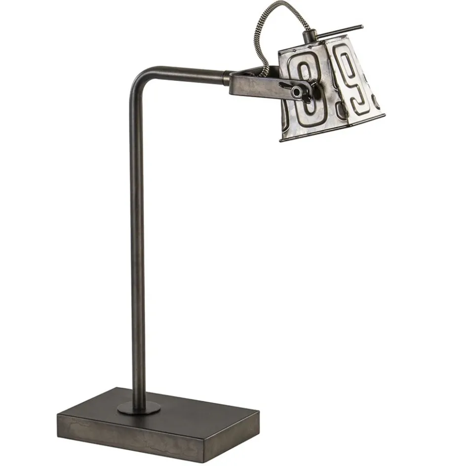 Stoere industriele tafel/bureaulamp black steel>Straluma Clearance