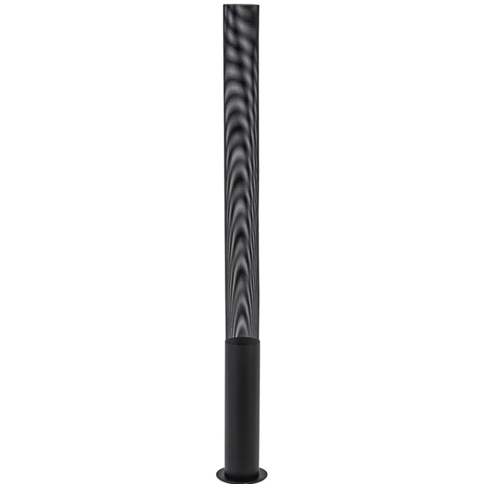 Stoere vloerlamp cilinder zwart met spot>Straluma New