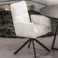 Stoffen eetkamerstoel met return-system><noscript><img width=