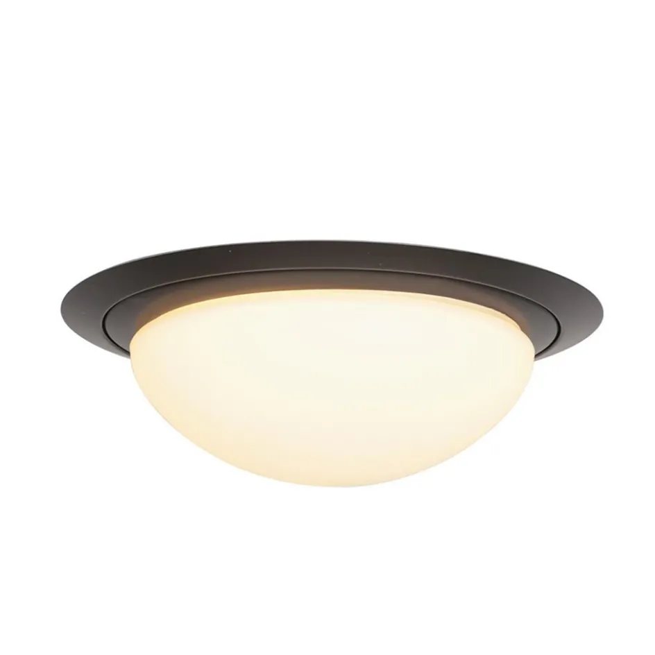 Strak klassieke LED plafonnière zwart inclusief LED>Straluma Sale