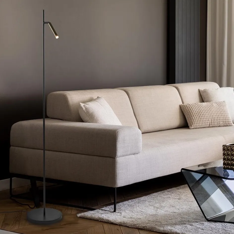 Strak klassieke LED vloerlamp met dim to warm functie>Straluma Best