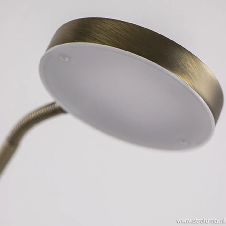 Strak klassieke leeslamp brons dimbaar>Straluma Hot